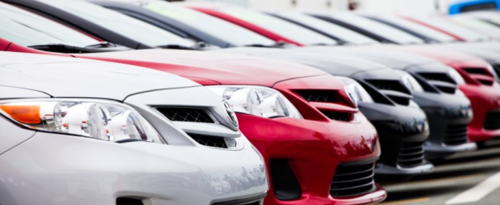 Cars Lined Up