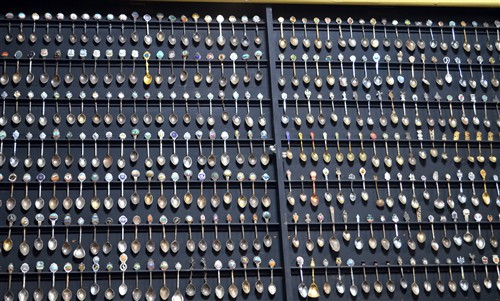 Great wall of teaspoons